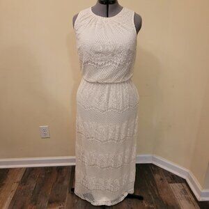 DB Established 1962 cream lace maxi dress - 12 Petite